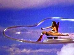 Too Late, you terrier-chewing China people! Doris Day and Betty White have got their Super-Hero Outfits on ad Doris is ON HER WAY to deal with you in her Plane of Retribution! (if you look closely you can see that sort of mummified-looking supine figure next to Doris ... that's Betty. She's real old and needed a little lie-down for the trip but she's still going to make you PAY.)